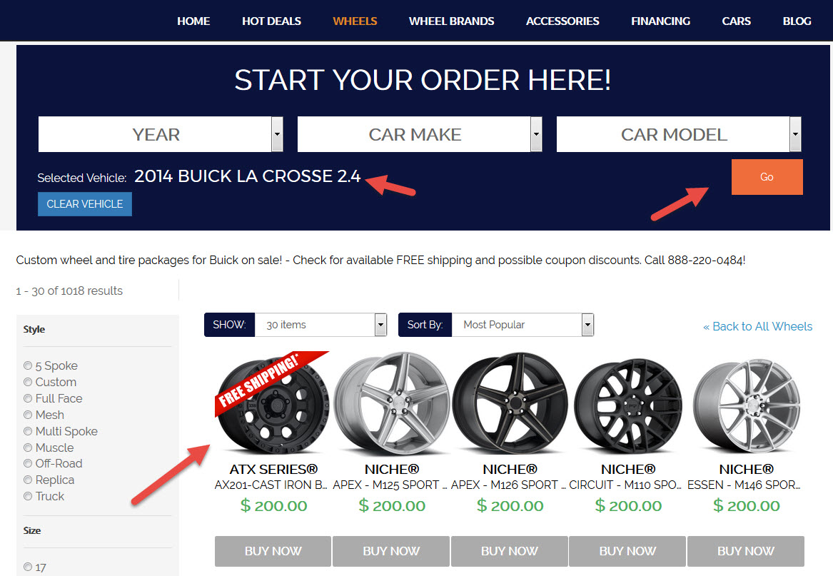 buy wheels and tires online