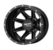 MOTO METAL - MO995 -satinblack milled - rear