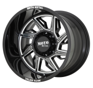 MOTO METAL - MO997 HURRICANE -glossblack milled - right directional